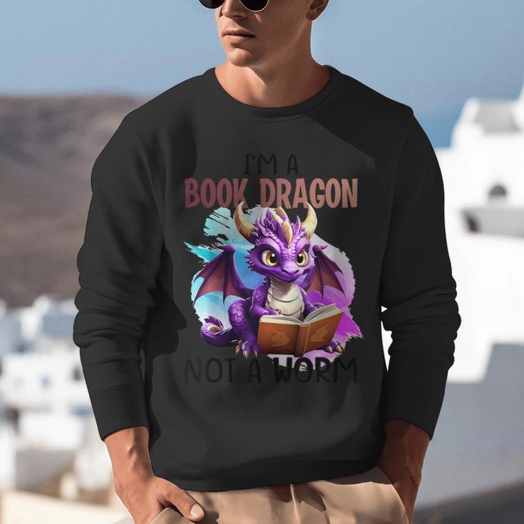 I'm A Book Dragon Not A Worm Unisex Sweatshirt