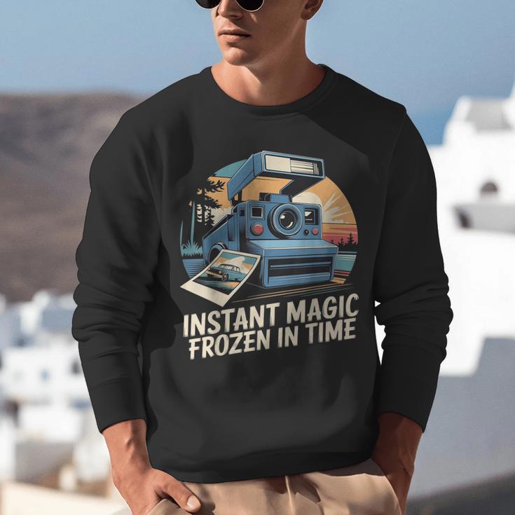 Instant Magic Frozen In Time Retro Camera Nostalgia Unisex Sweatshirt Instant Magic Frozen In Time Retro Camera Nostalgia Unisex Sweatshirt