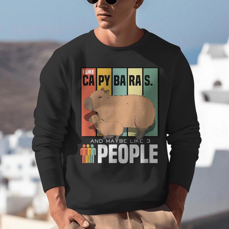 Introvert Capybara Rodent Animal Lover Antisocial Retro Unisex Sweatshirt Introvert Capybara Rodent Animal Lover Antisocial Retro Unisex Sweatshirt
