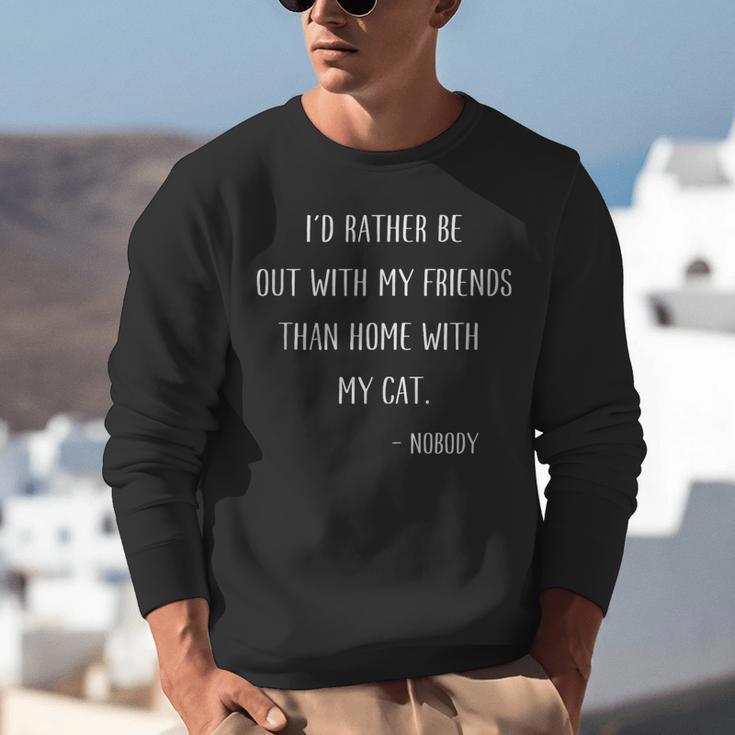 Introvert Cat Lover Quote Humor Social Introversion Unisex Sweatshirt Introvert Cat Lover Quote Humor Social Introversion Unisex Sweatshirt