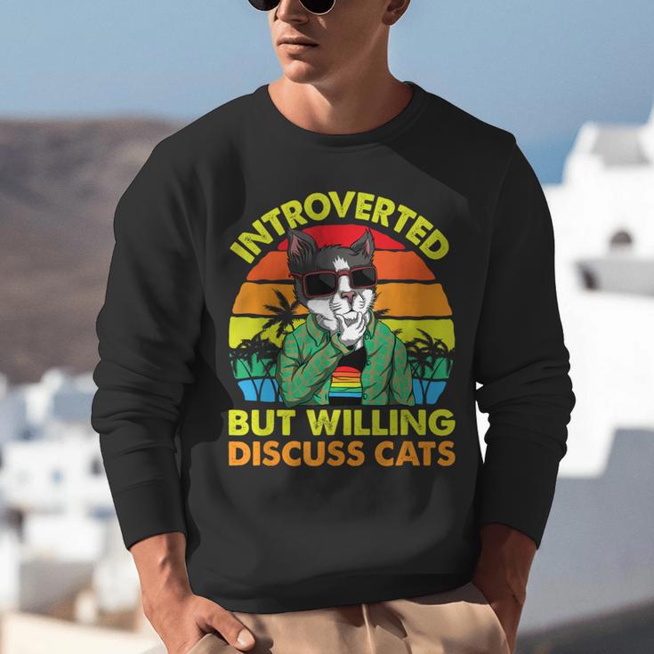 Introvert Cats Sarcasm Cat Lover Introverts Unisex Sweatshirt Introvert Cats Sarcasm Cat Lover Introverts Unisex Sweatshirt