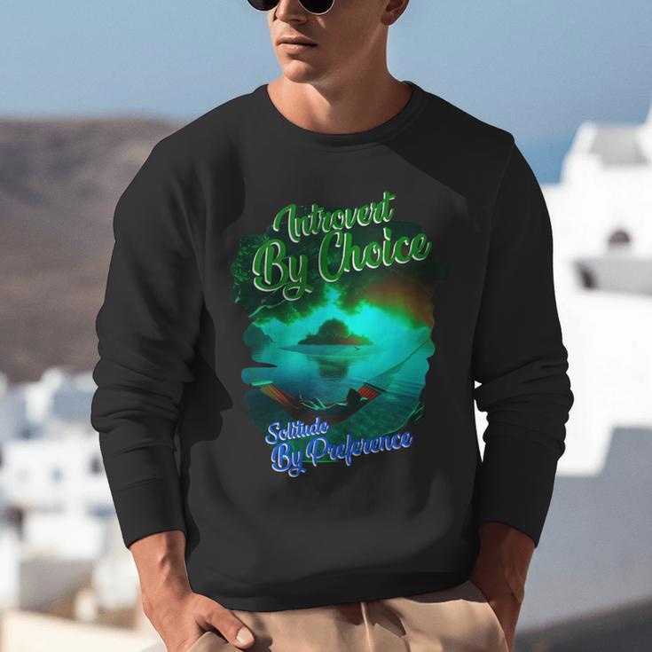Introvert Choice Solitude By Preference Unisex Sweatshirt Introvert Choice Solitude By Preference Unisex Sweatshirt