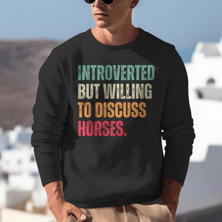 Introvert Cute Horse Lover Horse Riding Equestrian Unisex Sweatshirt Introvert Cute Horse Lover Horse Riding Equestrian Unisex Sweatshirt