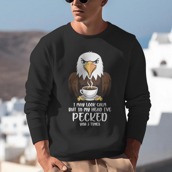 Introvert Eagle And Coffee Lovers Unisex Sweatshirt Introvert Eagle And Coffee Lovers Unisex Sweatshirt