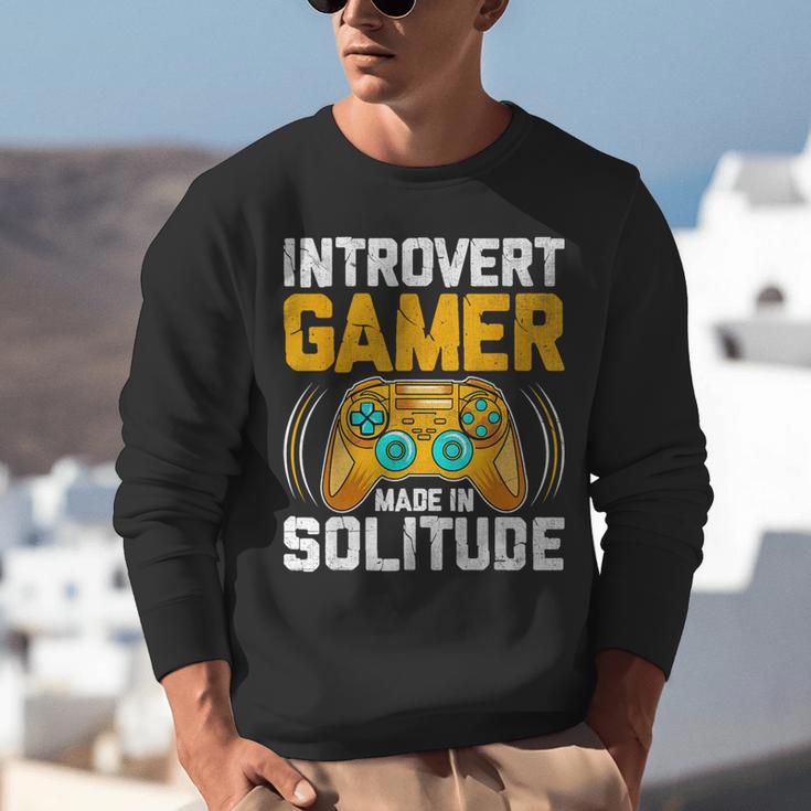 Introvert Gamer Video Games Anti Social Team Player Unisex Sweatshirt