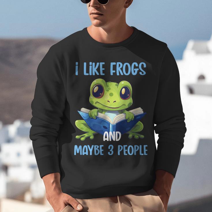 Introvert Herpetologists Amphibian Frog Lover Unisex Sweatshirt