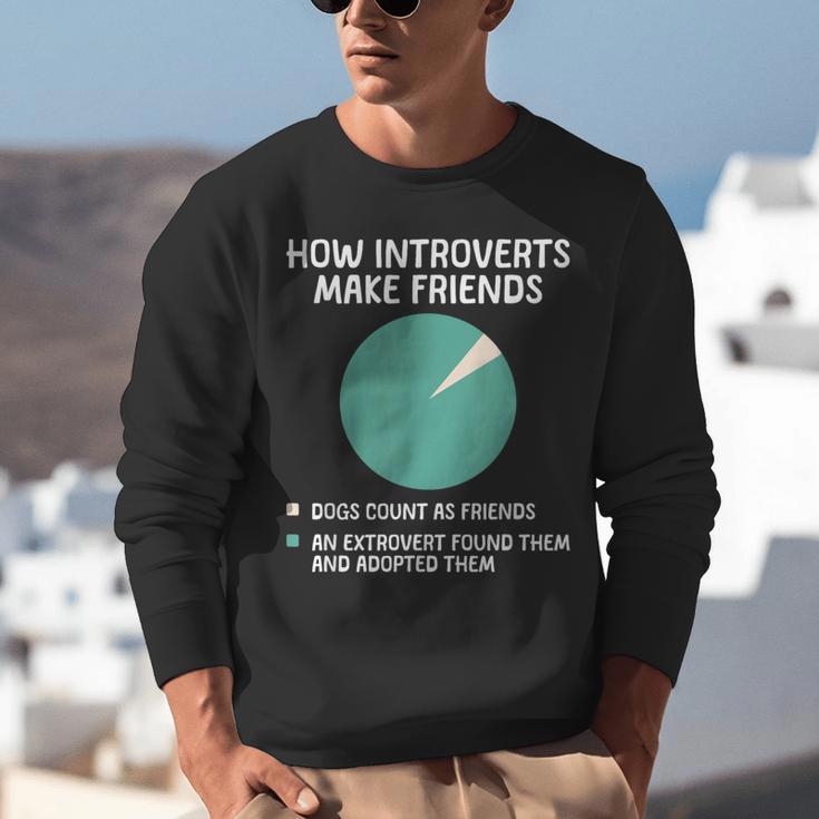 Introvert Introverted Person Awkward Introverts Dog Lover Unisex Sweatshirt