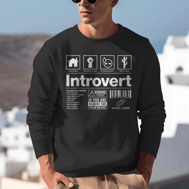 Introvert Label Signs Unisex Sweatshirt Introvert Label Signs Unisex Sweatshirt