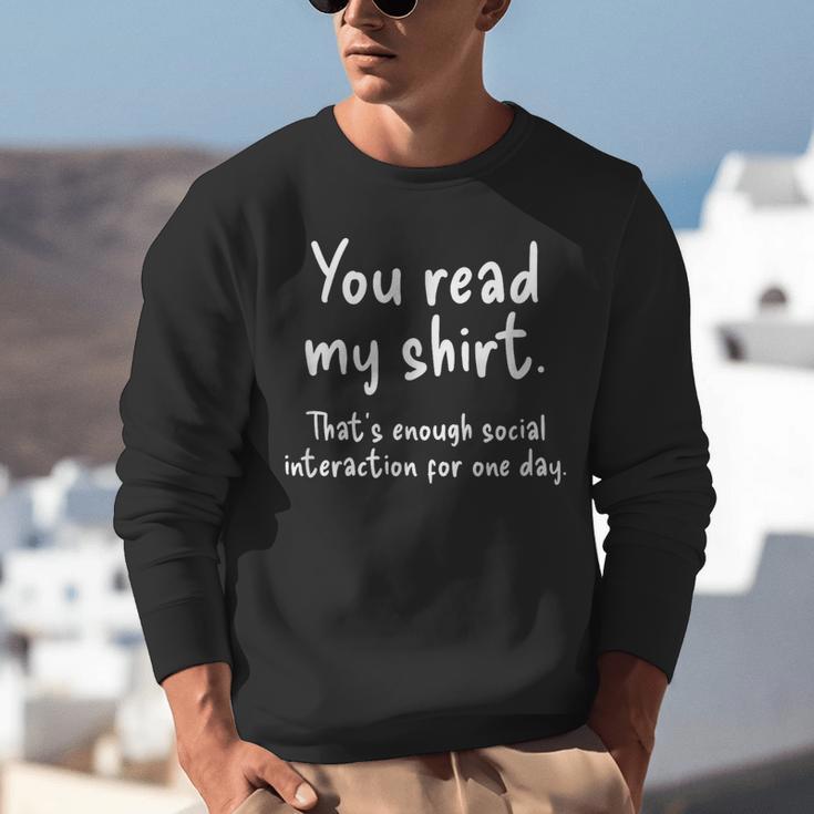 Introvert Quote Socially Awkward Anti Social Humorous Unisex Sweatshirt Introvert Quote Socially Awkward Anti Social Humorous Unisex Sweatshirt