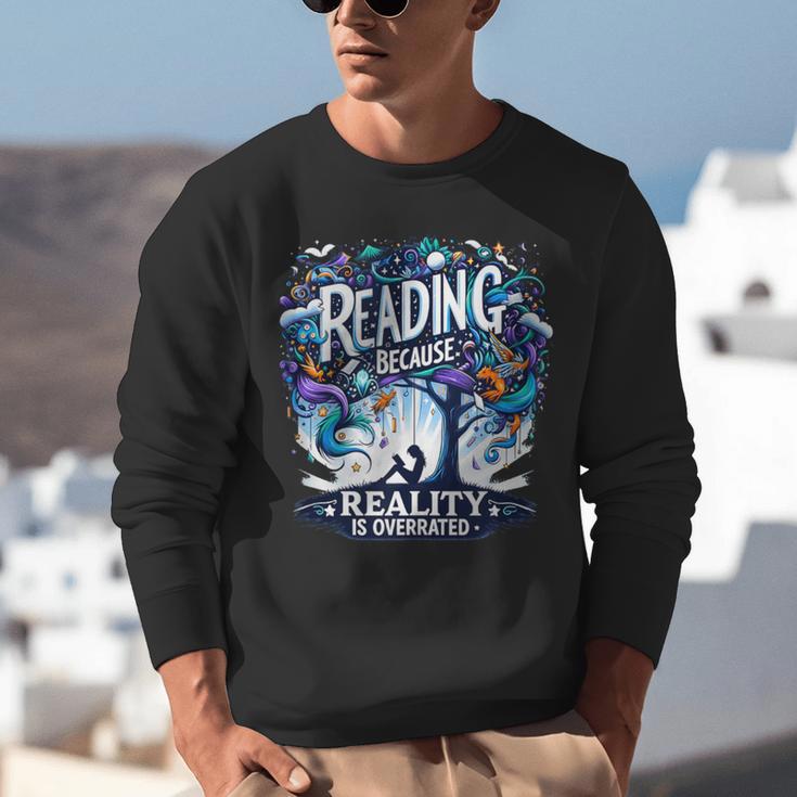 Introvert Reader Bibliofile Bookworm Loves Books Unisex Sweatshirt