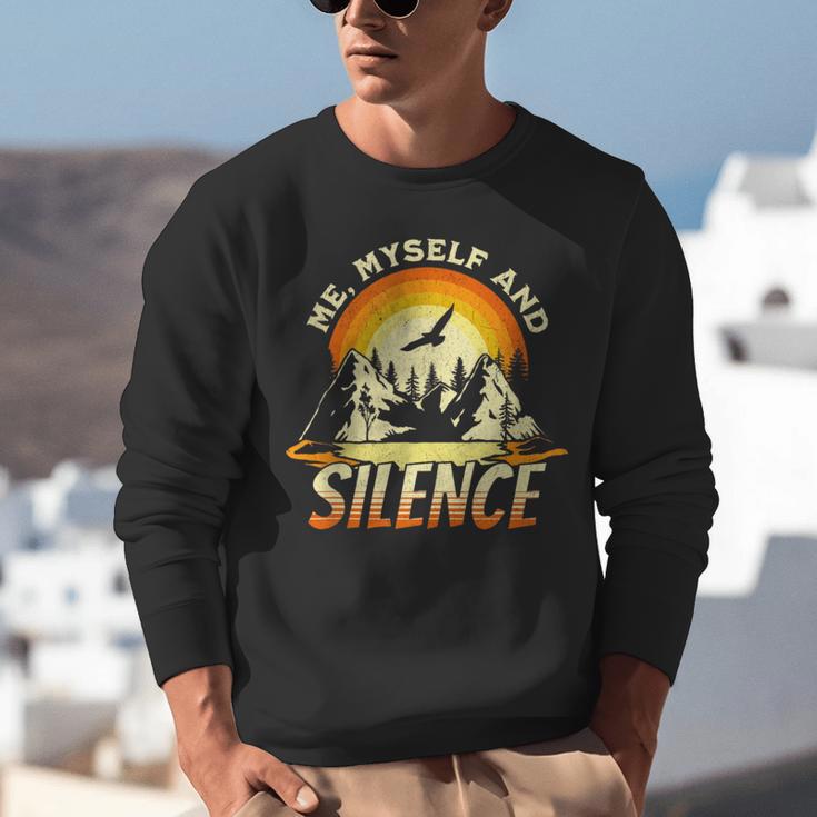 Introvert Relaxation Me Myself And Silence Mountain Vacation Unisex Sweatshirt Introvert Relaxation Me Myself And Silence Mountain Vacation Unisex Sweatshirt