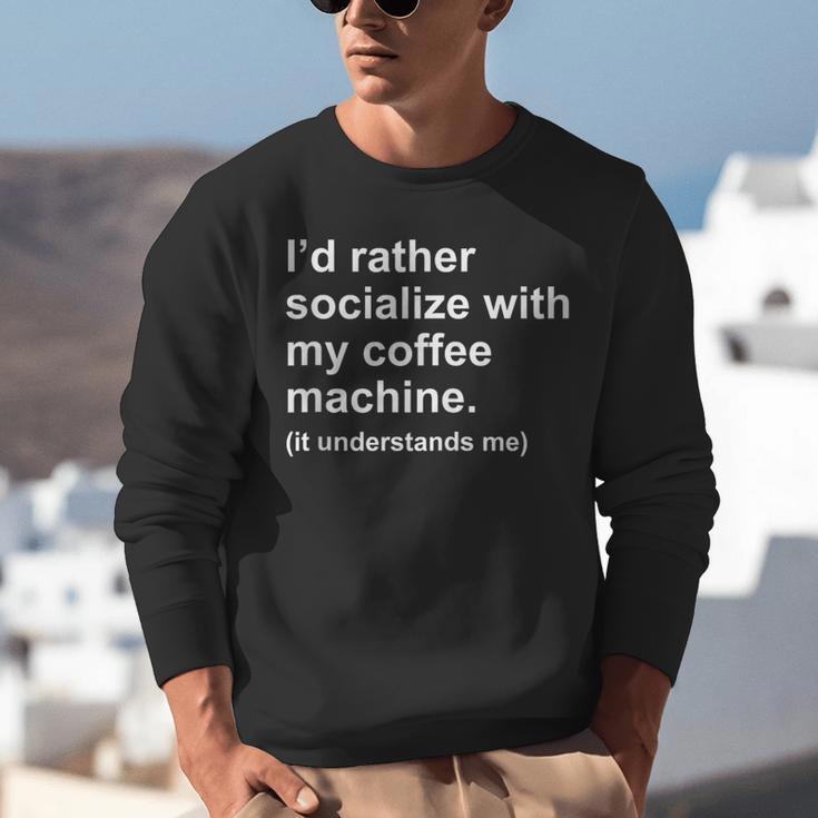 Introvert Sarcastic Coffee Lovers Unisex Sweatshirt Introvert Sarcastic Coffee Lovers Unisex Sweatshirt