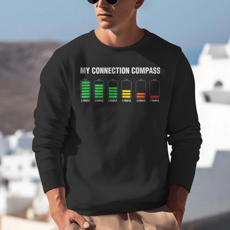 Introvert Tired Battery Unisex Sweatshirt Introvert Tired Battery Unisex Sweatshirt