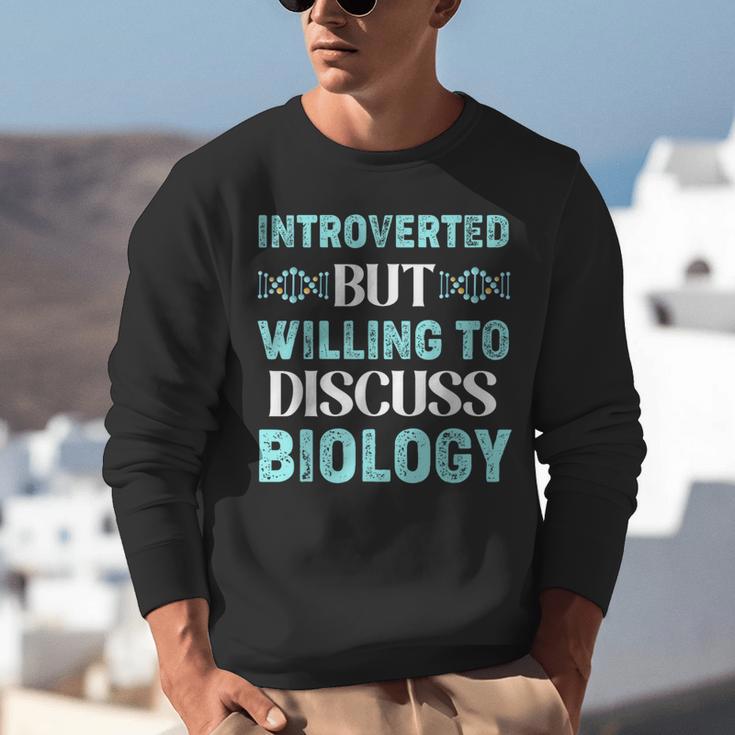 Introverted Biology Science Biologist Introverts Unisex Sweatshirt Introverted Biology Science Biologist Introverts Unisex Sweatshirt