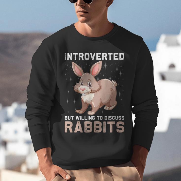Introverted Rabbits Bunny Lover Rabbit Introvert Unisex Sweatshirt Introverted Rabbits Bunny Lover Rabbit Introvert Unisex Sweatshirt