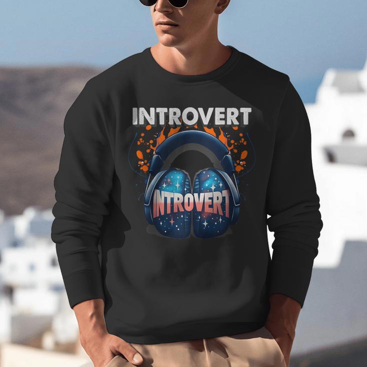 Introvert's Best Friend Noise-Canceling Headphones Unisex Sweatshirt Introvert's Best Friend Noise-Canceling Headphones Unisex Sweatshirt