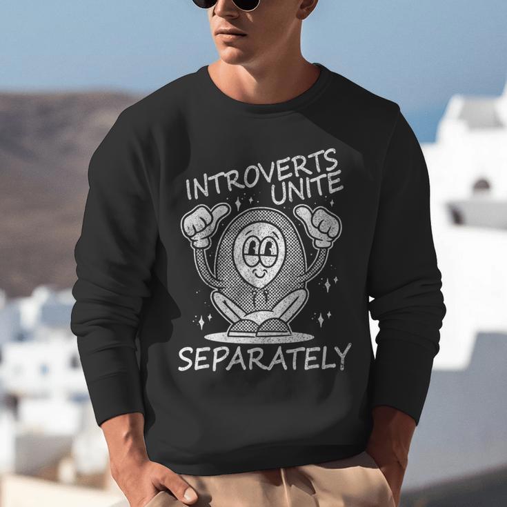 Introverts Unite Anti-Social Shy Person Joke Unisex Sweatshirt