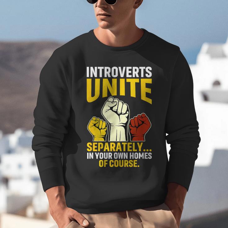 Introverts Unite Introvert Antisocial Anti Social Unisex Sweatshirt