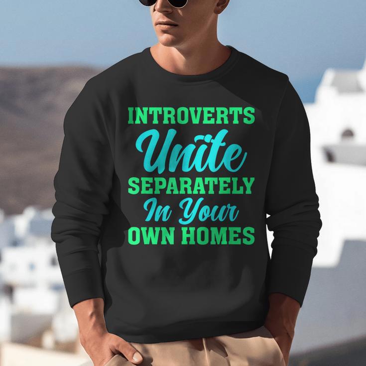 Introverts Unite Introvert Antisocial Sarcasm Anti Social Unisex Sweatshirt