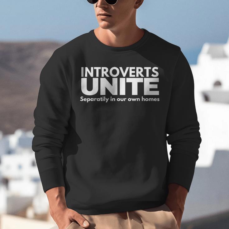 Introverts Unite Unisex Sweatshirt Introverts Unite Unisex Sweatshirt