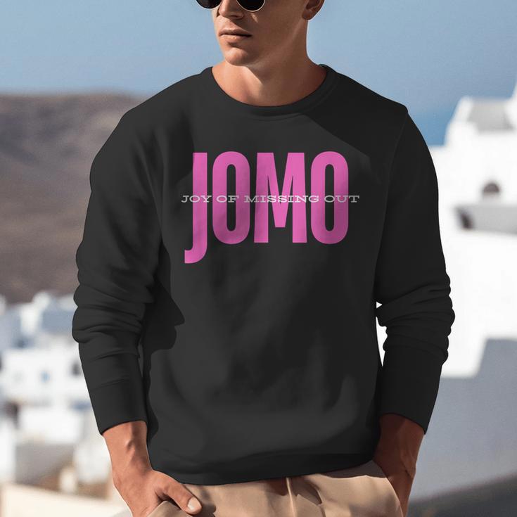 JOMO Joy Of Missing Out For The Introvert Unisex Sweatshirt JOMO Joy Of Missing Out For The Introvert Unisex Sweatshirt
