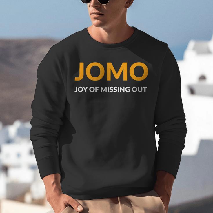 JOMO Joy Of Missing Out Introvert Unisex Sweatshirt JOMO Joy Of Missing Out Introvert Unisex Sweatshirt