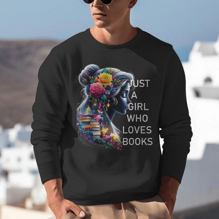 Just a Girl Who Loves Books Unisex Sweatshirt
