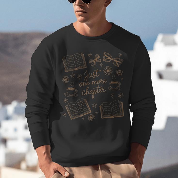 Just One More Chapter Book Lover Reading Men Women Matching Unisex Sweatshirt