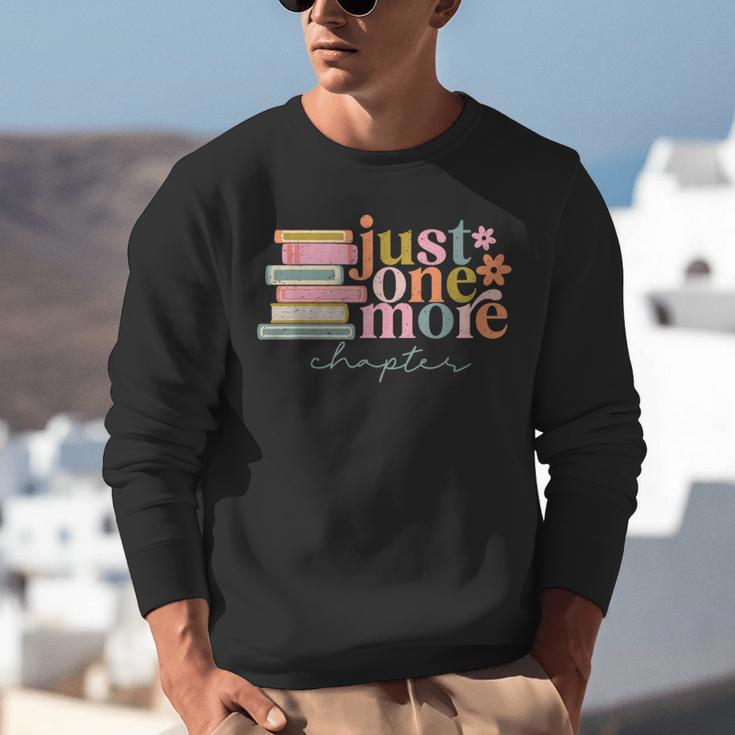 Just One More Chapter Book Lovers Reading Teacher Unisex Sweatshirt