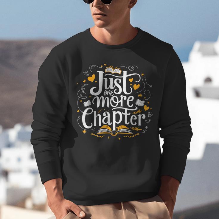 Just One More Chapter Bookish Book Reading Lover Heart Unisex Sweatshirt