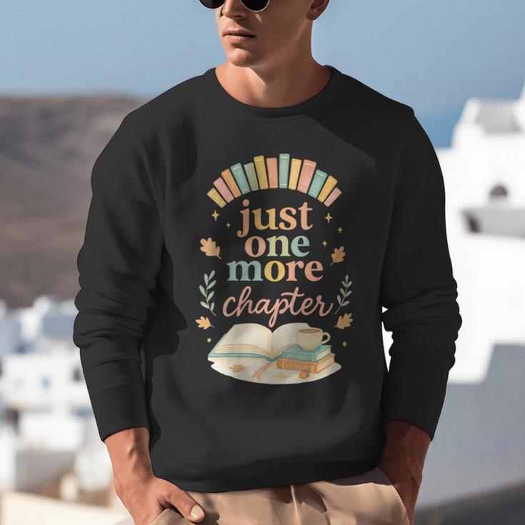 Just One More Chapter Cozy Book Lover Reading & Coffee Unisex Sweatshirt