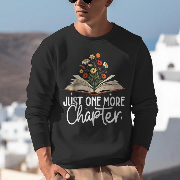 Just One More Chapter Floral Book Reading Girl Bookworm Unisex Sweatshirt Just One More Chapter Floral Book Reading Girl Bookworm Unisex Sweatshirt