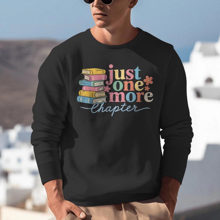 Just One More Chapter Floral Book Reading Teacher Bookworm Unisex Sweatshirt Just One More Chapter Floral Book Reading Teacher Bookworm Unisex Sweatshirt
