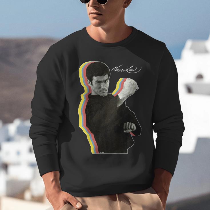 Kids Bruce Lee Photo From Fighting Method Book Kids Unisex Sweatshirt
