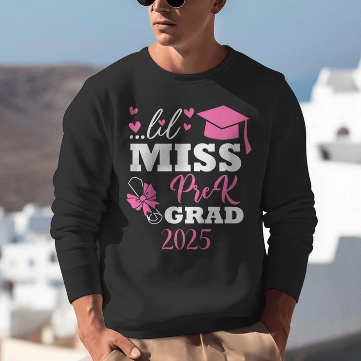 Kids Little Miss Pre-K Grad Preschool Prek Graduation 2025 Unisex Sweatshirt