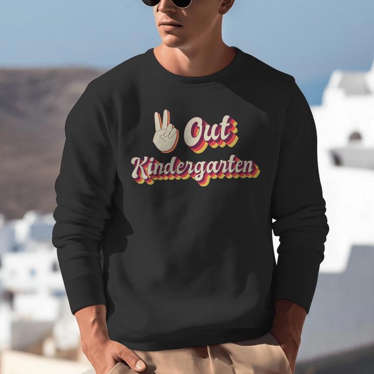 Kids Peace Out Kindergarten Graduation Kindergarten Graduate Unisex Sweatshirt