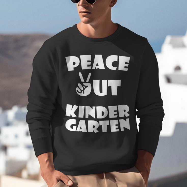 Kids Peace Out Kindergarten For Graduation Unisex Sweatshirt