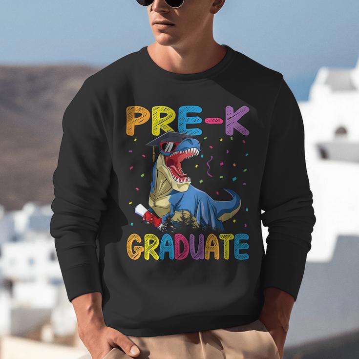 Kids Pre-K Graduate Dinosaur T-Rex Pre Kindergarten Graduation Unisex Sweatshirt