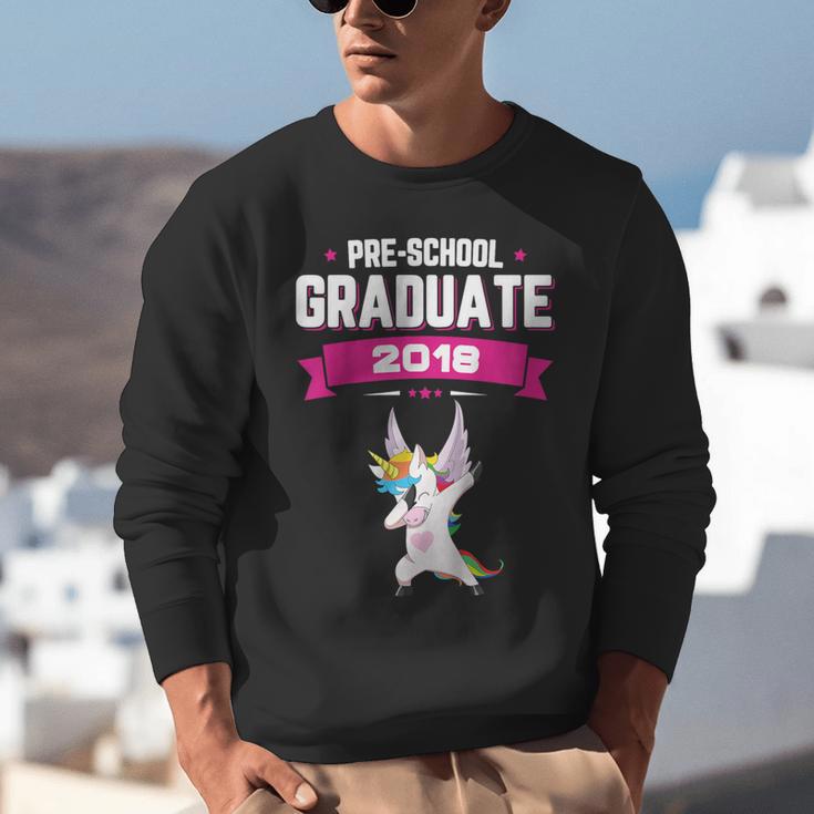 Kids Preschool Graduate 2018 Unicorn Dab Graduation Pre-K TShirt Unisex Sweatshirt