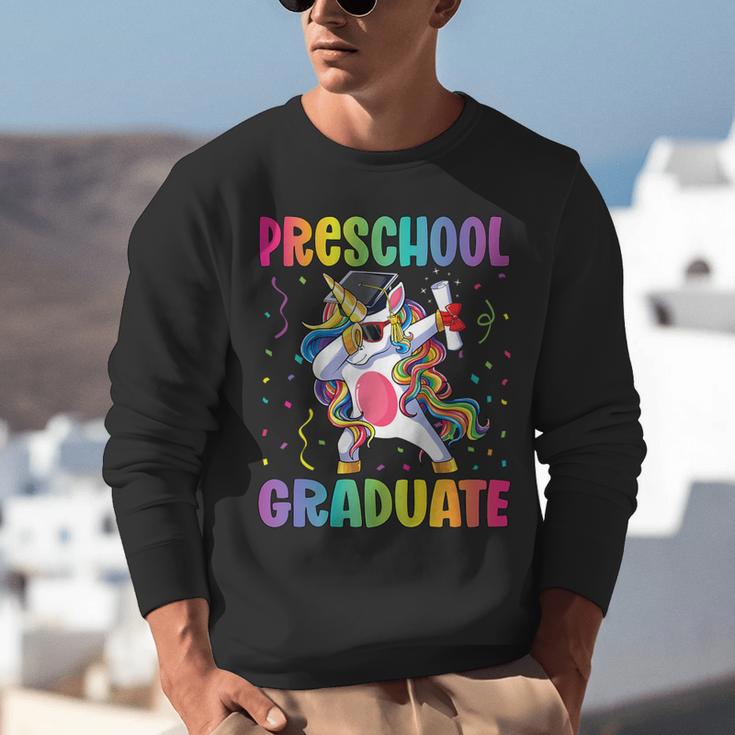 Kids Preschool Graduation Dab Unicorn Preschool Graduate Unisex Sweatshirt