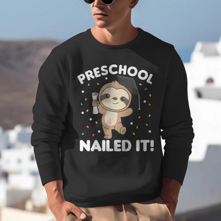 Kids Kids Preschool Nailed It Sloth Graduation Unisex Sweatshirt