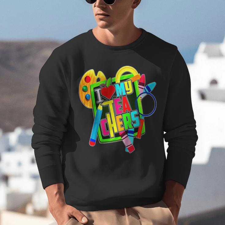 Kids Teens Graduation I Heart My Teachers I Love My Teachers Unisex Sweatshirt