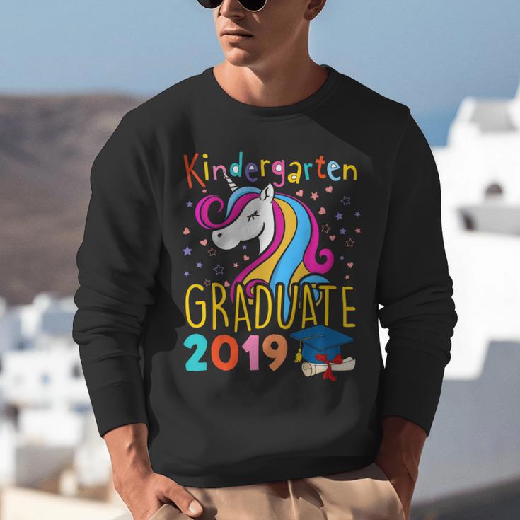 Kids Unicorn Kindergarten Graduation Graduate Shirt Unisex Sweatshirt