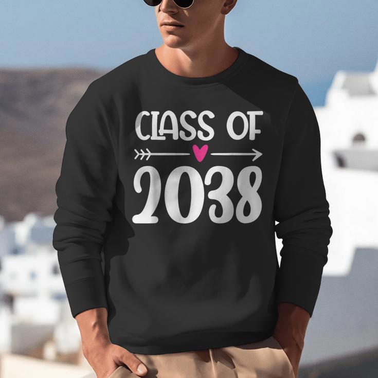 Kindergarten Class Of 2038 First Day School Graduation Girls Unisex Sweatshirt