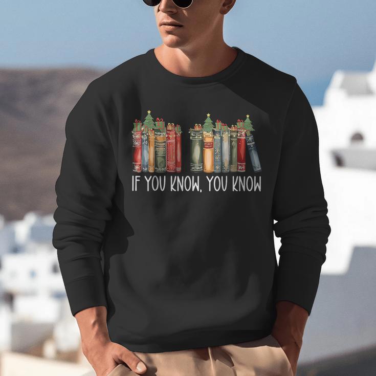 If You Know You Know 6 7 Reading Books Christmas 67 Meme Unisex Sweatshirt