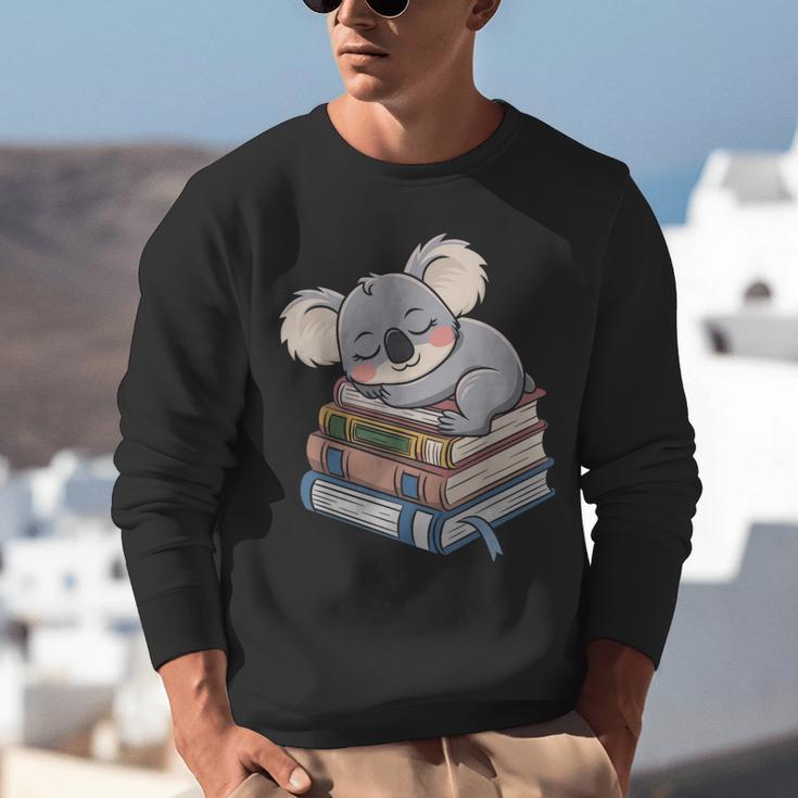 Koala Reading Book Pajama Sleep Unisex Sweatshirt