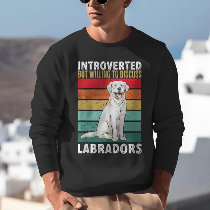 Labrador Retriever Introvert White Lab Unisex Sweatshirt Labrador Retriever Introvert White Lab Unisex Sweatshirt