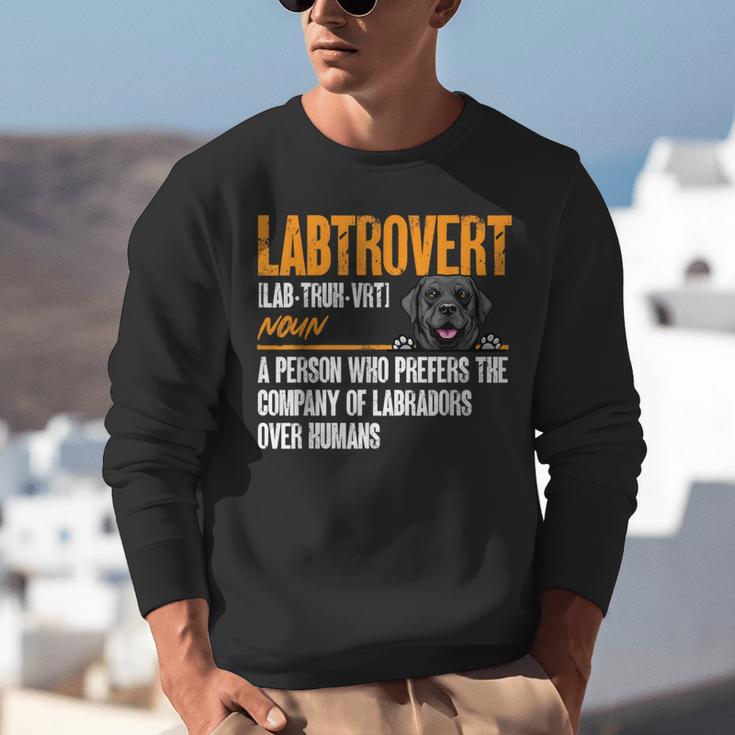 Labrador Retriever Labtrovert Definition Introvert Labrador Unisex Sweatshirt Labrador Retriever Labtrovert Definition Introvert Labrador Unisex Sweatshirt