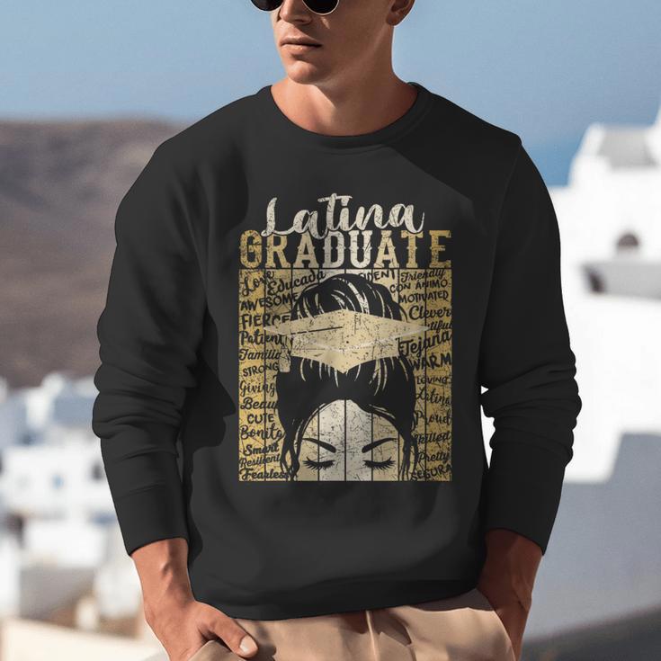 Latina Graduate Educated Powerful Class Of 2024 Graduation Unisex Sweatshirt