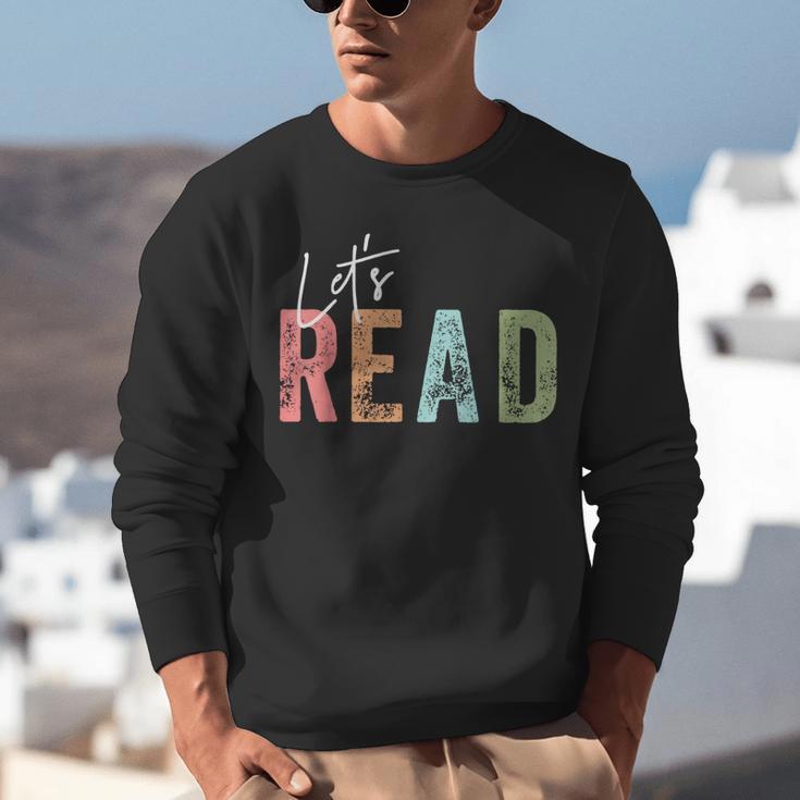 Let's Read Book Nerd Reading Book Lover Librarian Teacher Unisex Sweatshirt Let's Read Book Nerd Reading Book Lover Librarian Teacher Unisex Sweatshirt